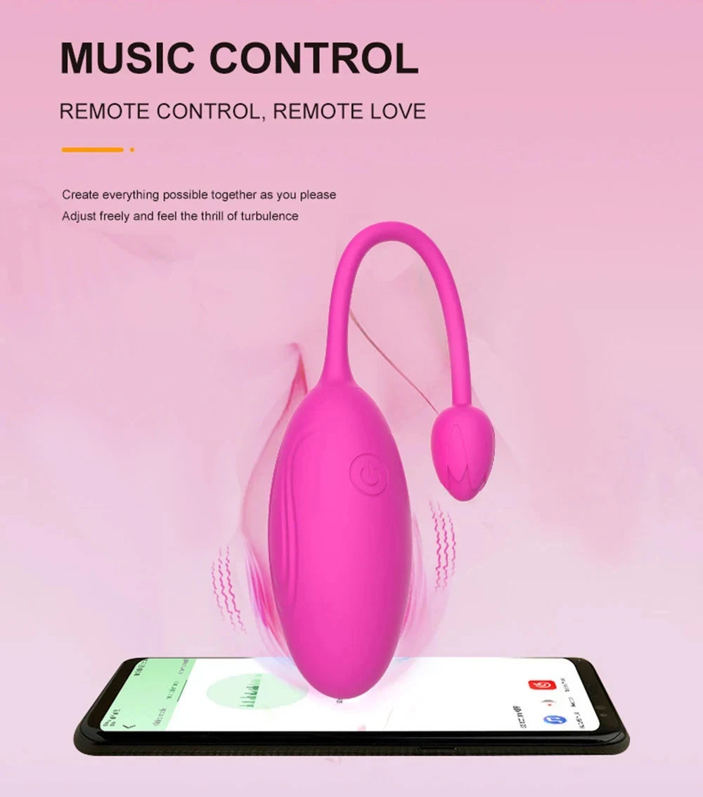 Bluetooth APP Wearable Vibrator – Rotating Kegel Egg & G-Spot Clit Stimulator