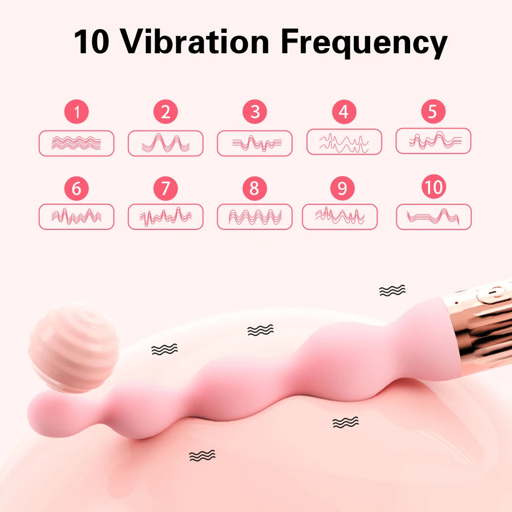 Anal Bead Vibrator – Vibrating Butt Plug & Prostate Massager for Couples