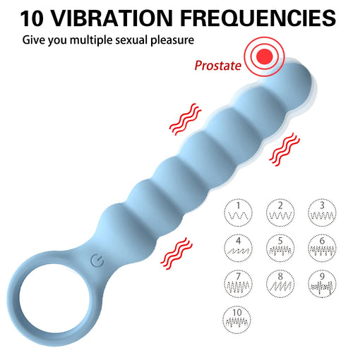 10-Speed Anal Vibrator – Prostate Massager & Butt Plug USB Rechargeable