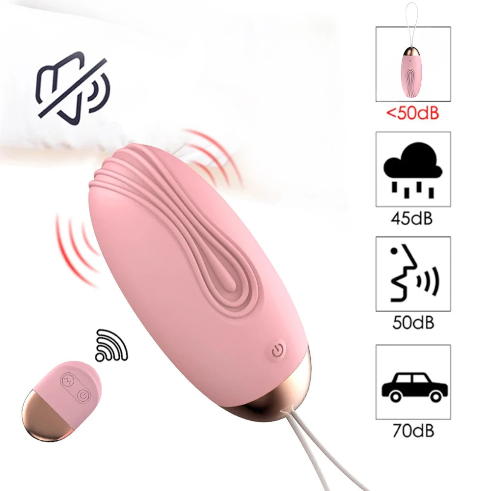 Wireless Remote Control Vibrator – 10-Speed Bullet Egg & Kegel Ball for Women