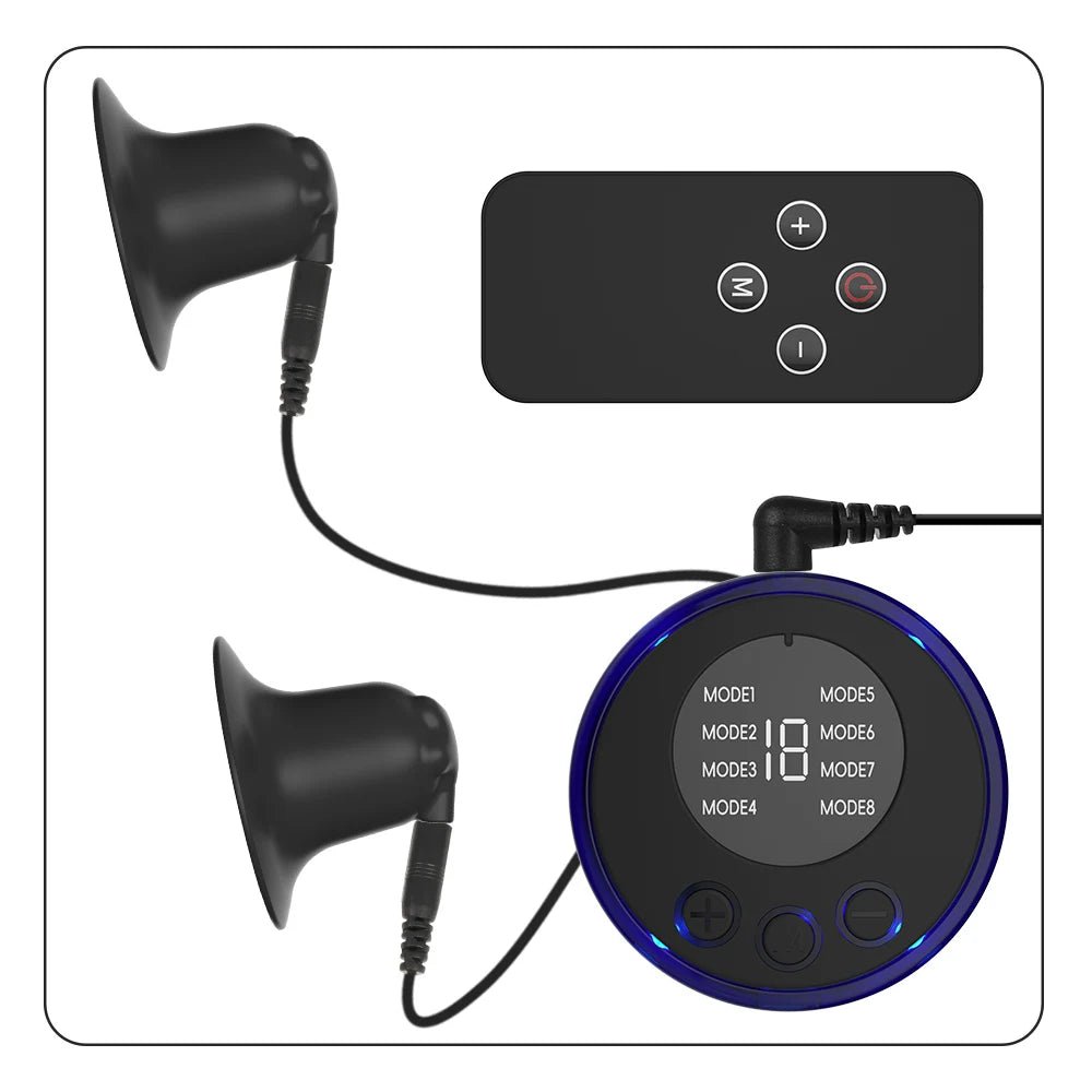 Electric Shock Nipple Clamps – BDSM Bondage Clitoris Clamp for Women (18+)