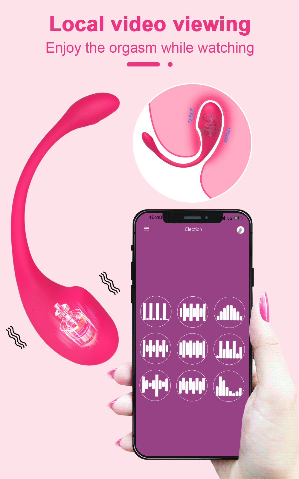 APP & Bluetooth Vibrating Egg – Wireless Remote G-Spot Massager for Women