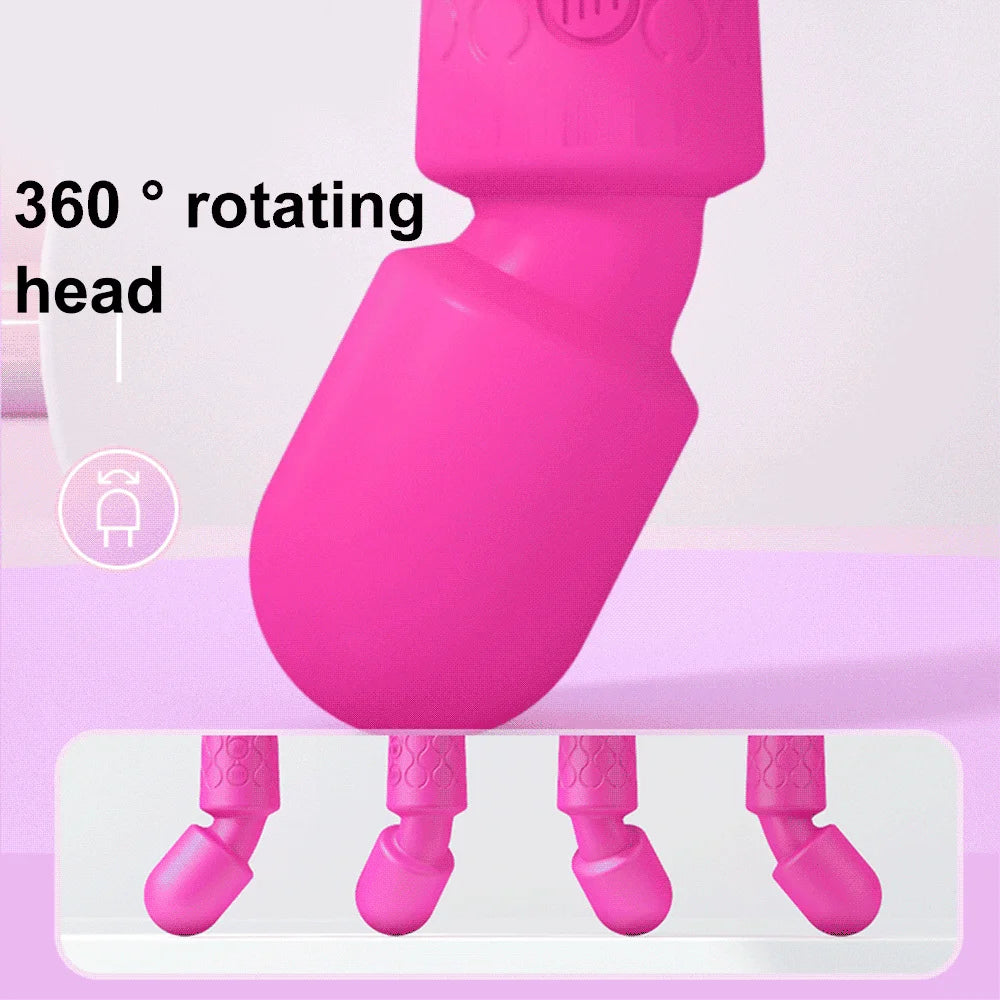 20-Speed Magic Wand Vibrator – G-Spot & Clit Stimulator Dildo for Women