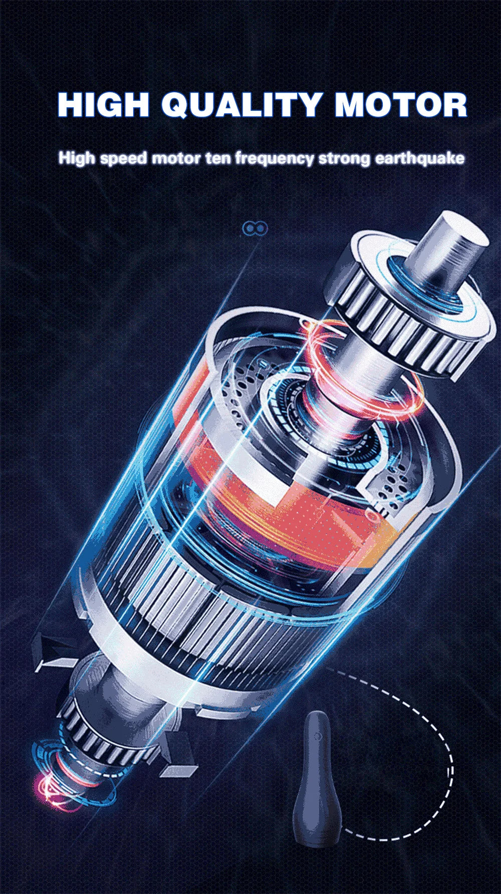 10-Mode Penis Delay Trainer – Oral Climax Glans Massager for Men