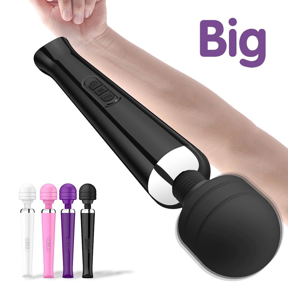Big Magic Wand Vibrator – G-Spot Dildo & Clit Stimulator AV Toy for Women
