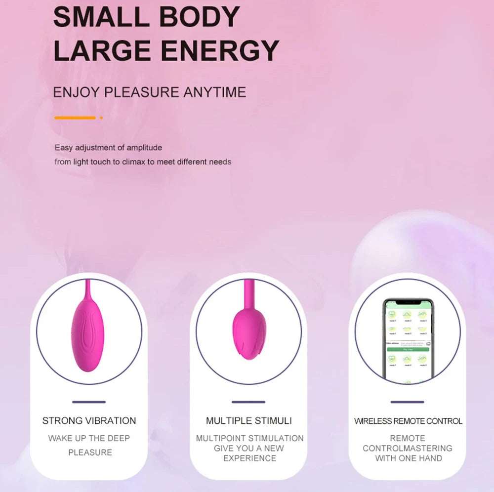 Bluetooth APP Wearable Vibrator – Rotating Kegel Egg & G-Spot Clit Stimulator