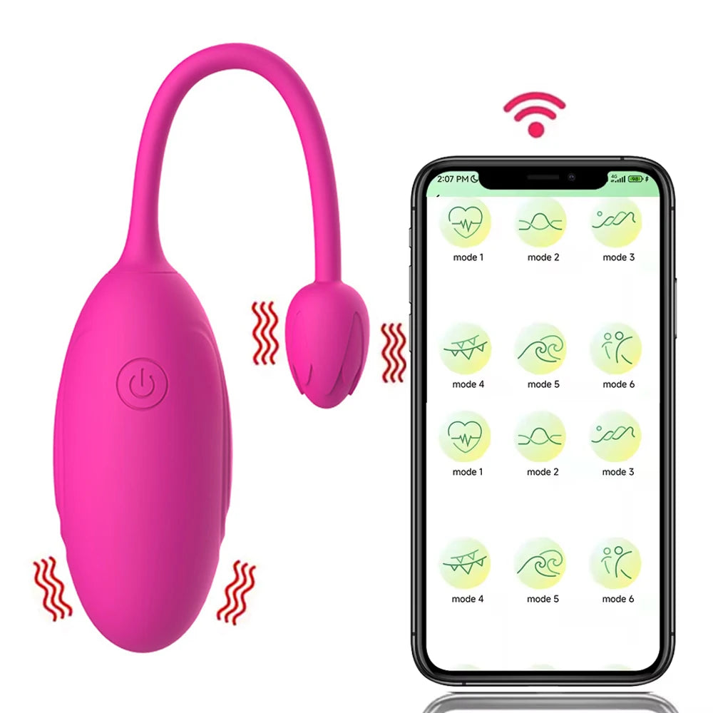 Bluetooth APP Wearable Vibrator – Rotating Kegel Egg & G-Spot Clit Stimulator