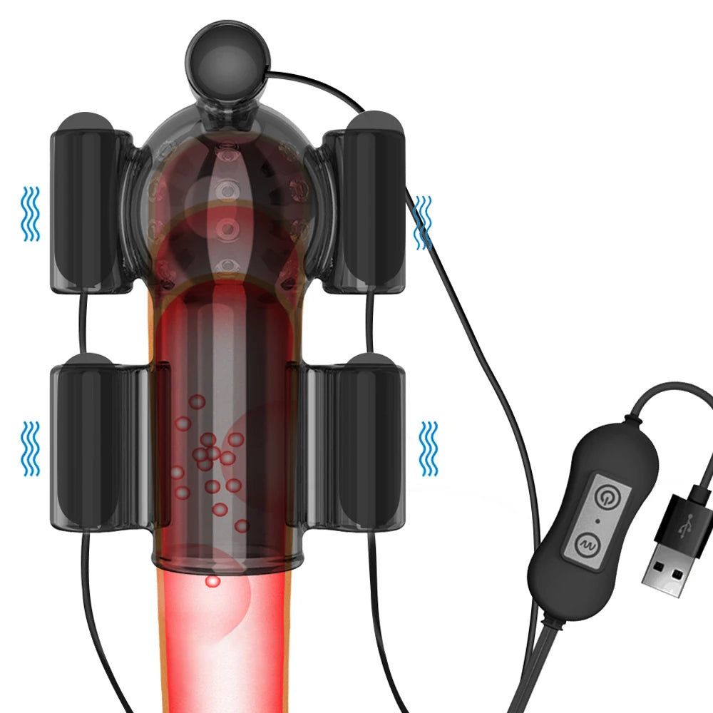 20-Speed Penis Ring Vibrator – Glans Trainer & Delay Ejaculation Toy for Men