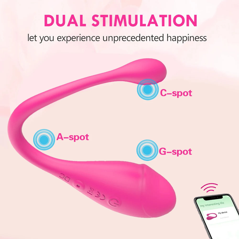 Bluetooth APP Vibrator – Remote Control Egg & G-Spot Massager for Women