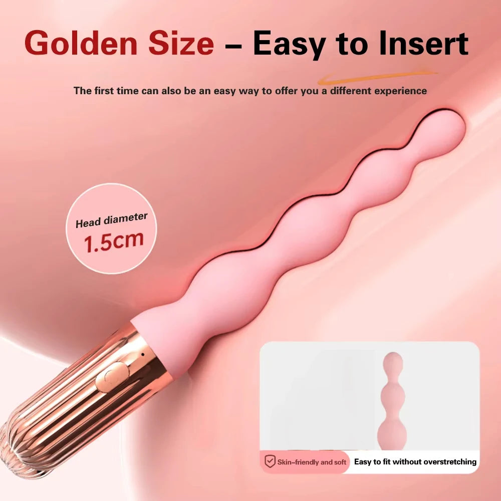 Anal Bead Vibrator – Vibrating Butt Plug & Prostate Massager for Couples