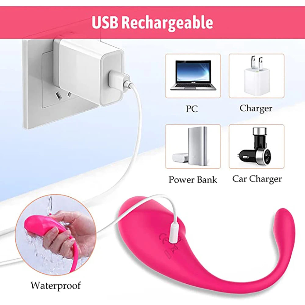 APP & Bluetooth Vibrating Egg – Wireless Remote G-Spot Massager for Women