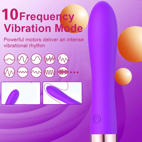 10-Mode Dildo Vibrator – G-Spot & Anal Clit Stimulator for Women (18+)