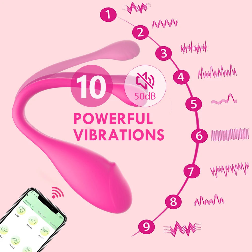 Bluetooth APP Vibrator – Remote Control Egg & G-Spot Massager for Women