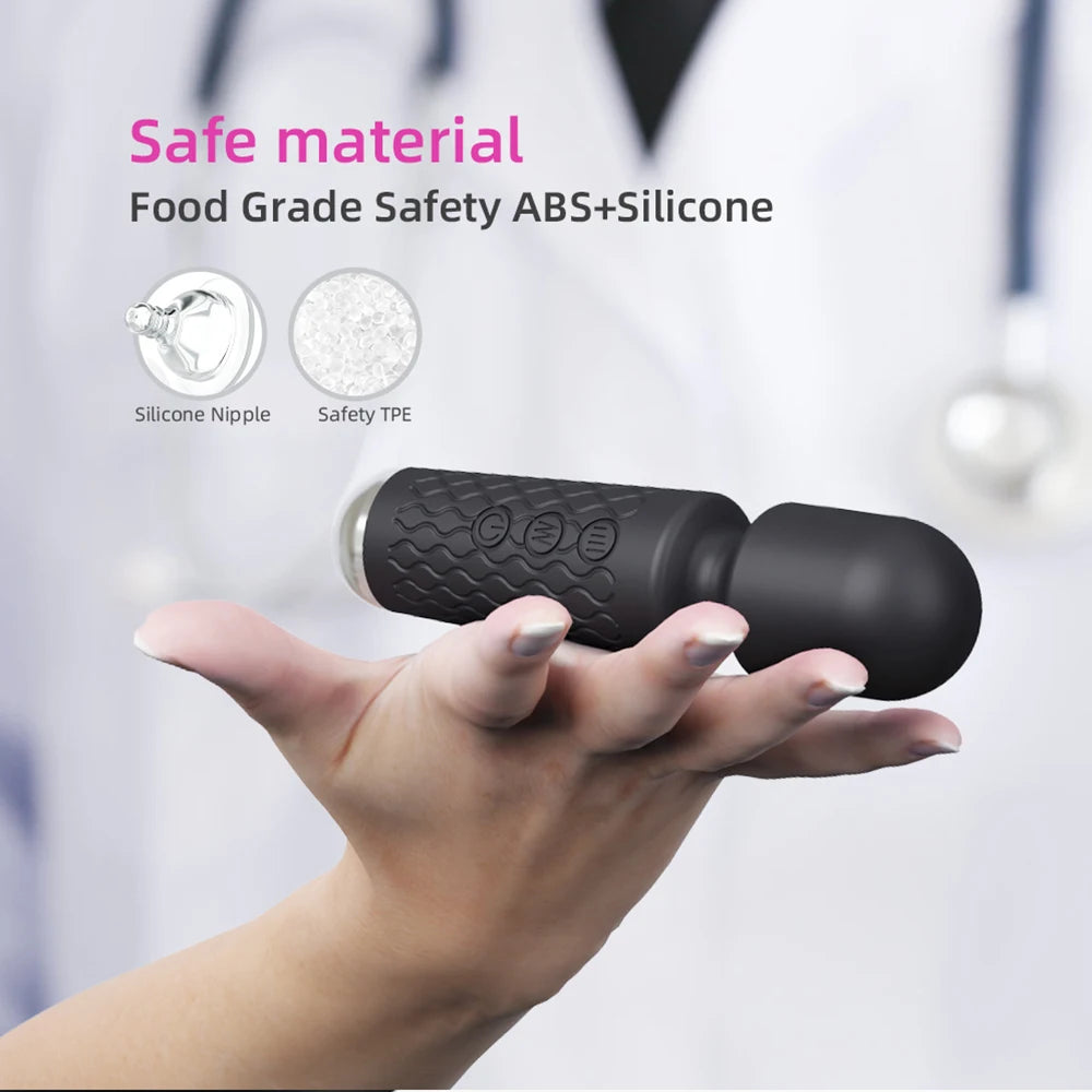 20-Speed Magic Wand Vibrator – Powerful G-Spot & Clit Stimulator for Women