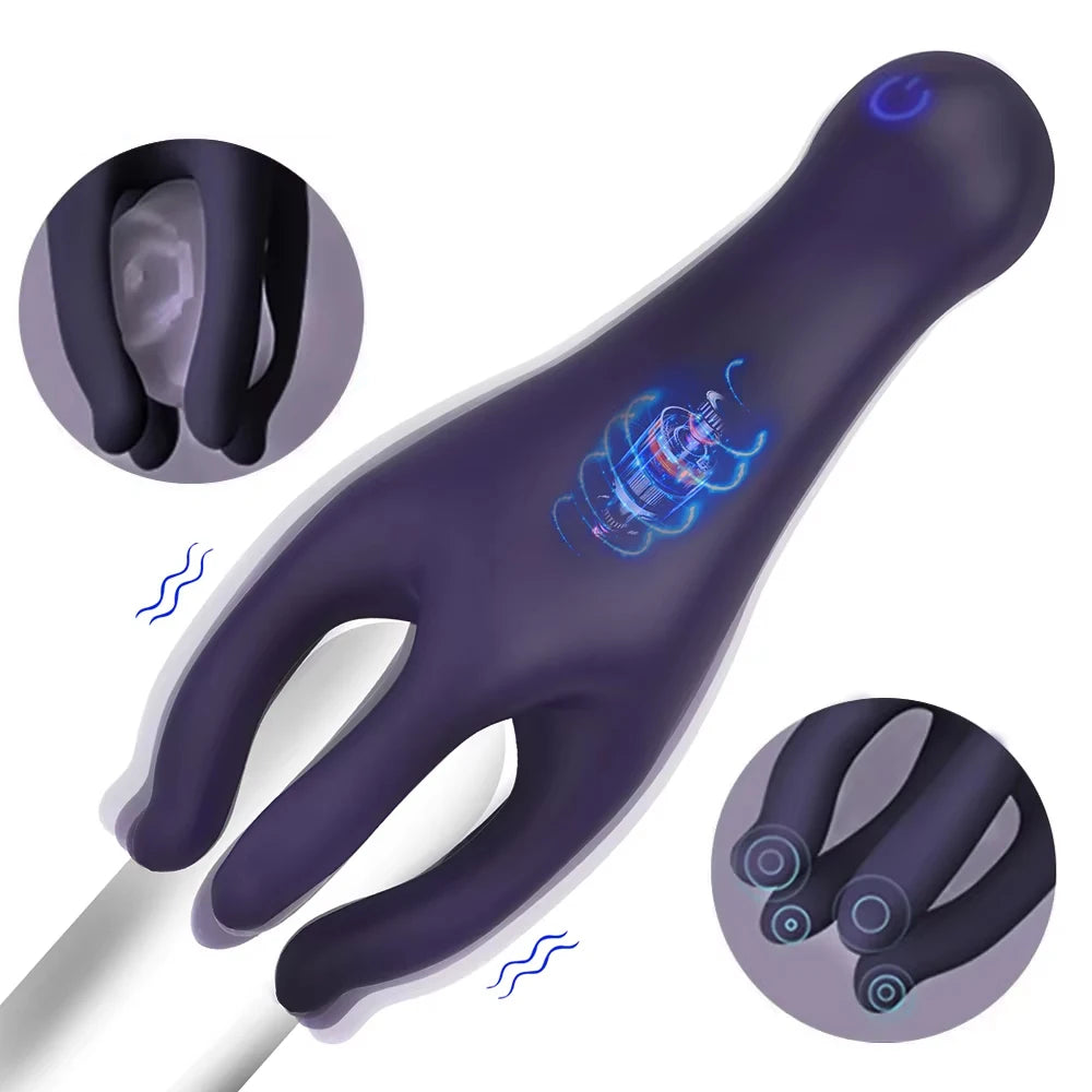 10-Speed Glans Trainer – Vibrating Penis Delay Masturbator for Men