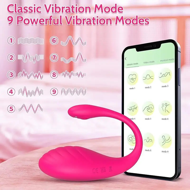 9-Speed APP Vibrating Egg – Wearable G-Spot & Anal Stimulator for Couples