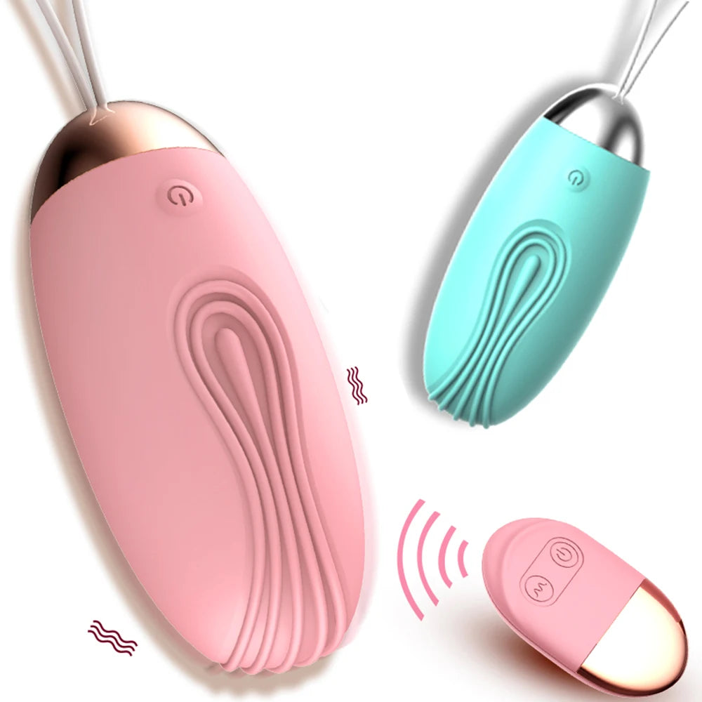 Wireless Remote Control Vibrator – 10-Speed Bullet Egg & Kegel Ball for Women