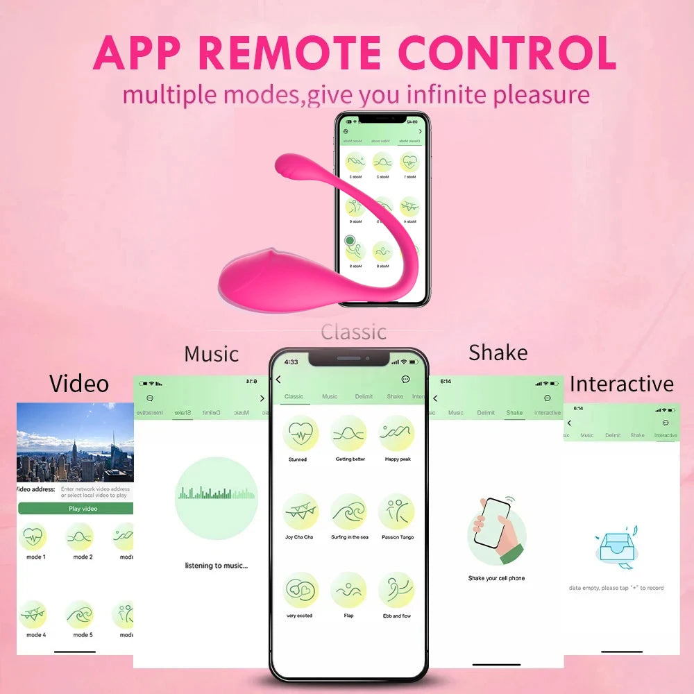 Bluetooth APP Vibrator – Remote Control Egg & G-Spot Massager for Women