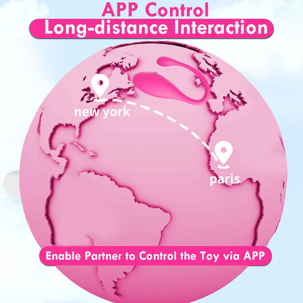 Bluetooth APP Vibrator – Remote Control Egg & G-Spot Massager for Women