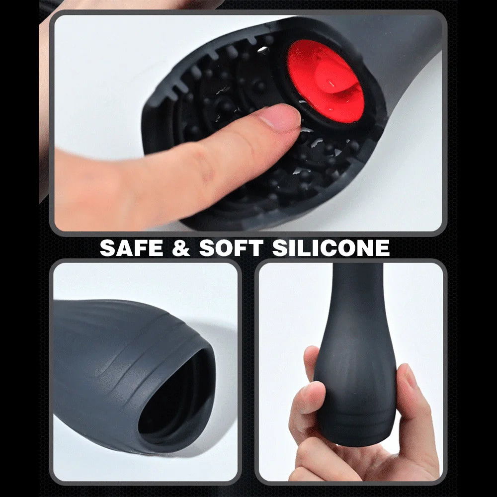 10-Mode Penis Delay Trainer – Oral Climax Glans Massager for Men