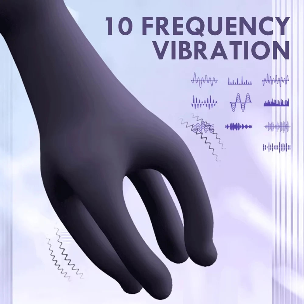 10-Speed Glans Trainer – Vibrating Penis Delay Masturbator for Men