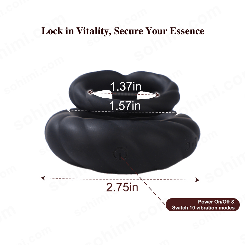 Double Penis Ring with 10 Modes