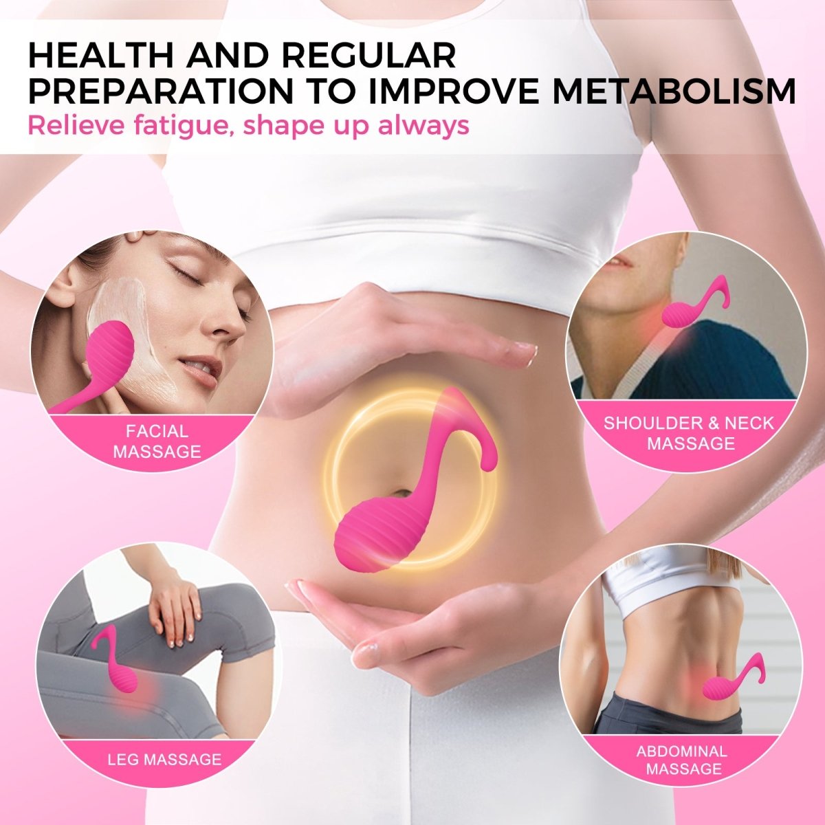 App Control Musical Note Vibrating Body Massager