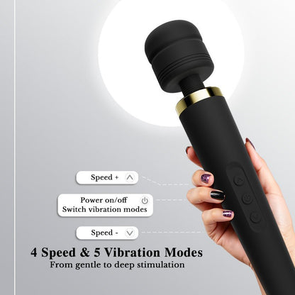 App-Controlled Cordless Wand Massager