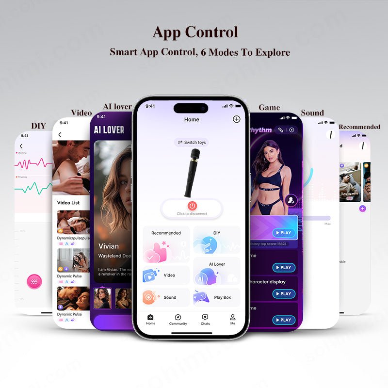 App-Controlled Cordless Wand Massager