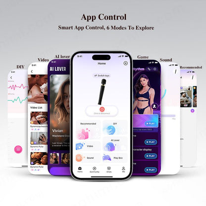 App-Controlled Cordless Wand Massager