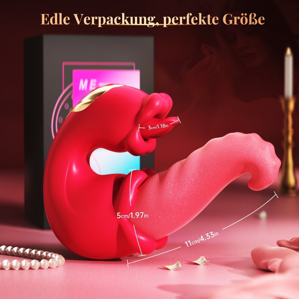 App-Controlled G-Spot and Clitoral Tongue-Style Vibrator