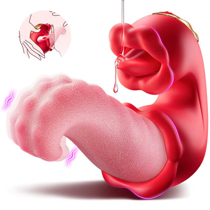 App-Controlled G-Spot and Clitoral Tongue-Style Vibrator