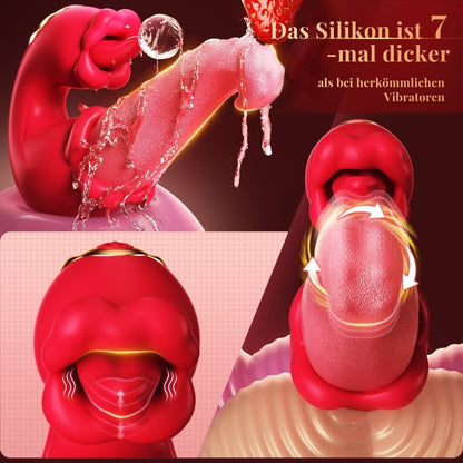 App-Controlled G-Spot and Clitoral Tongue-Style Vibrator
