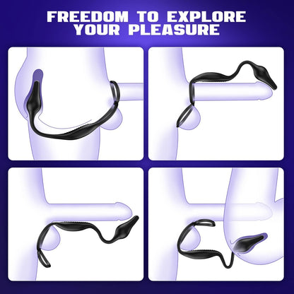 Prostate Massager with Double Ring