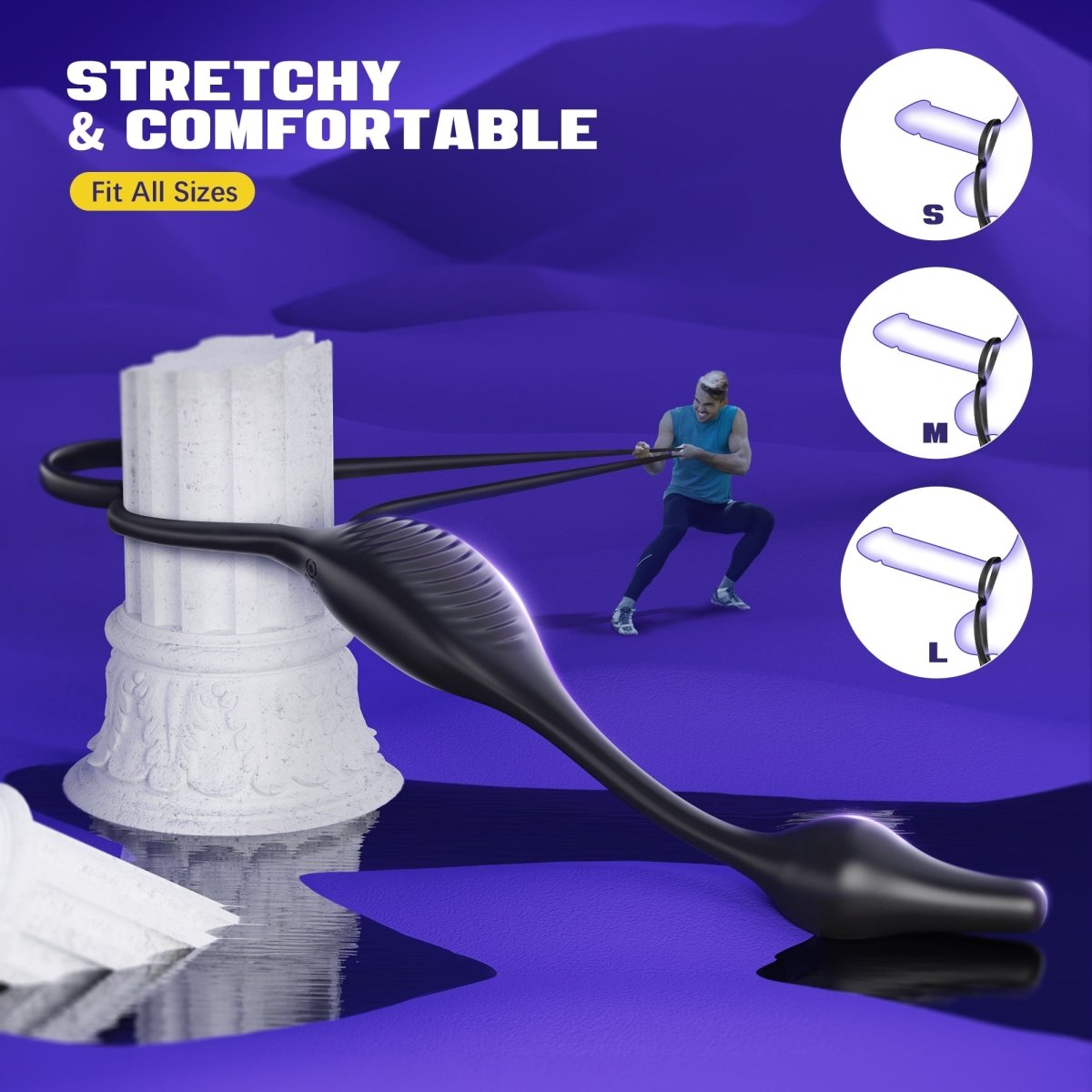 Prostate Massager with Double Ring