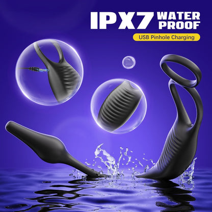 Prostate Massager with Double Ring