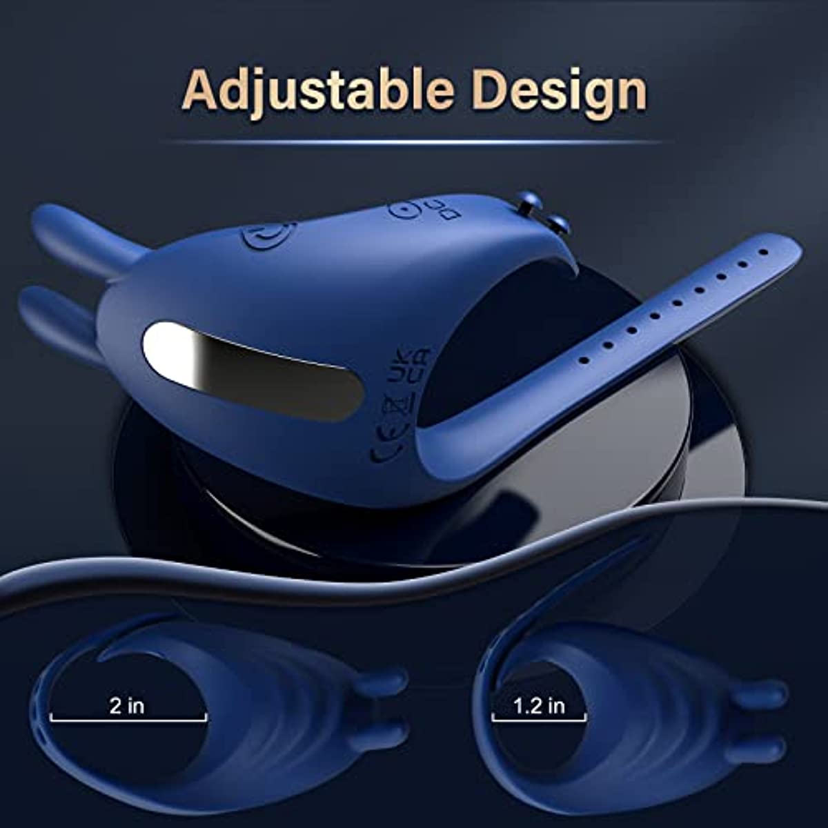 Adjustable Vibrating Cock Ring