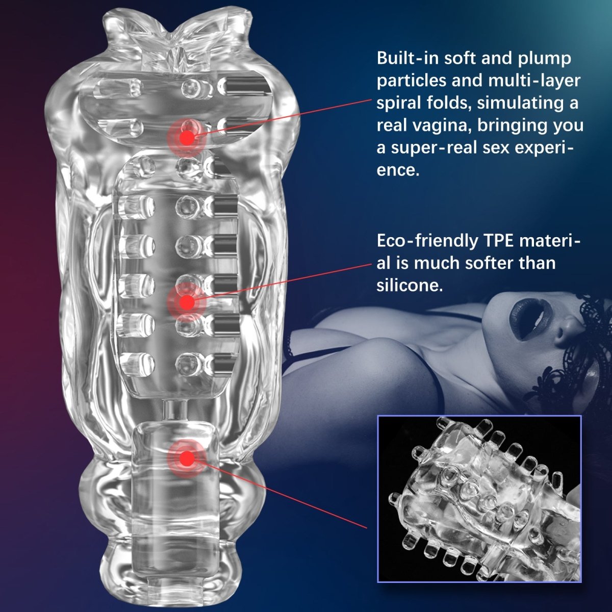 Auto Waterproof Suction and Vibration Male Masturbator