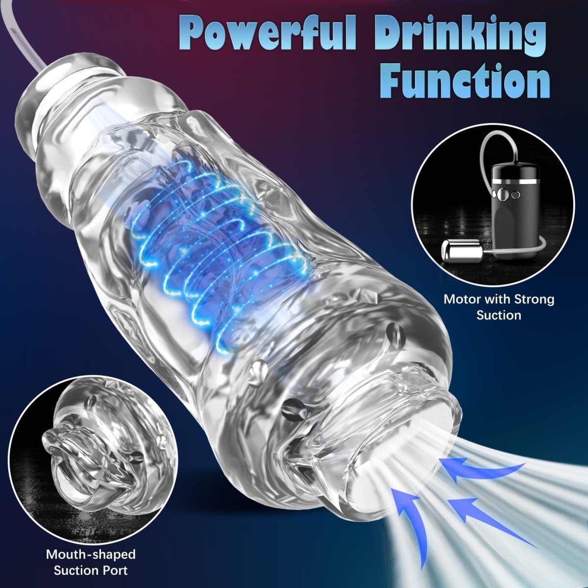 Auto Waterproof Suction and Vibration Male Masturbator