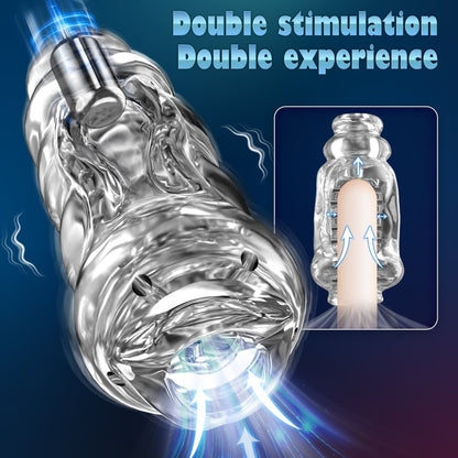 Auto Waterproof Suction and Vibration Male Masturbator