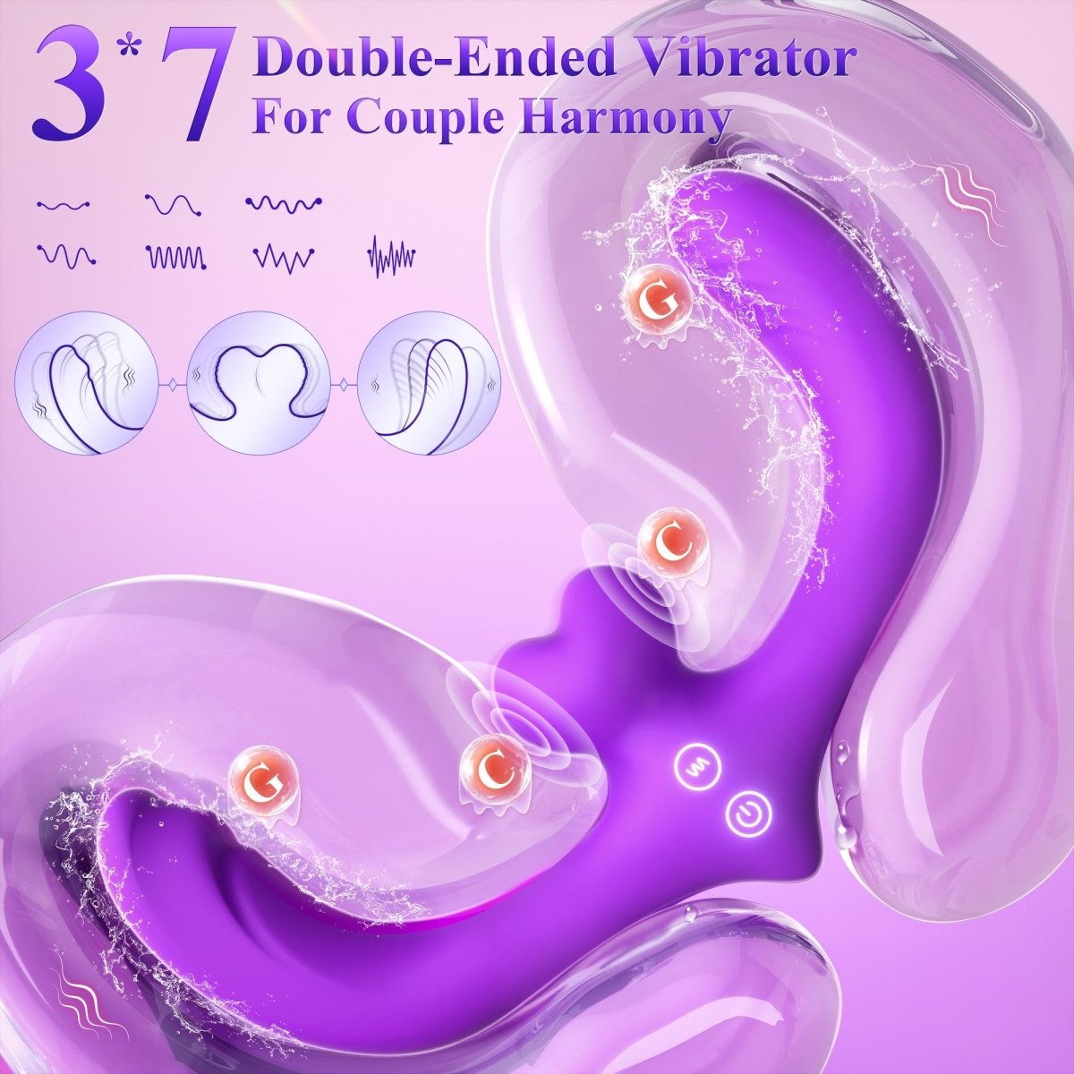 Remote-Control Double-Ended Vibrator