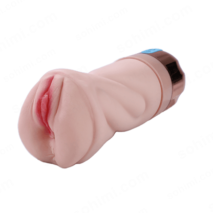 Compact suction and vibrating pocket pussy