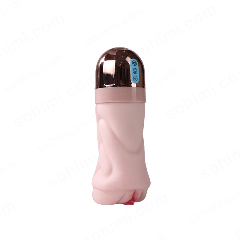 Compact suction and vibrating pocket pussy