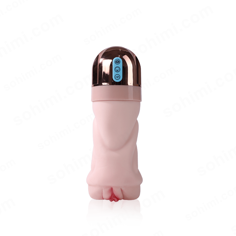Compact suction and vibrating pocket pussy
