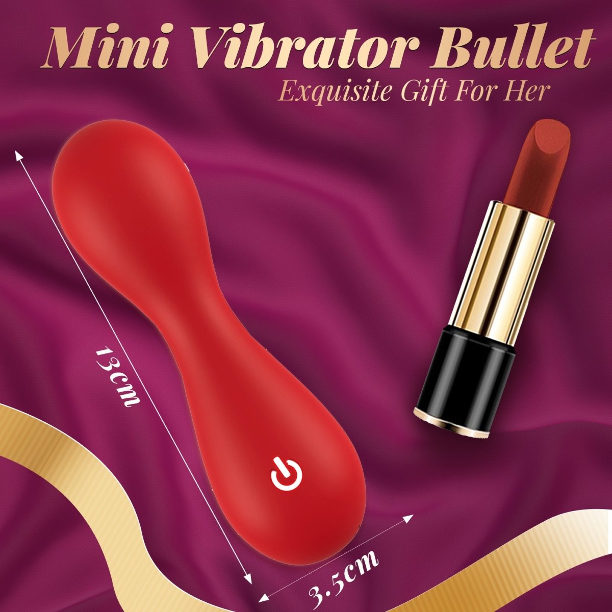 Mini Bullet Vibrator with 10 Modes