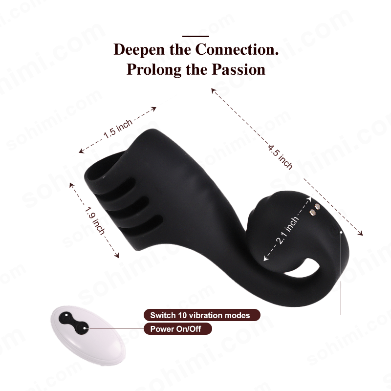 Snail-Shaped Vibrating Penis Sleeve Ring