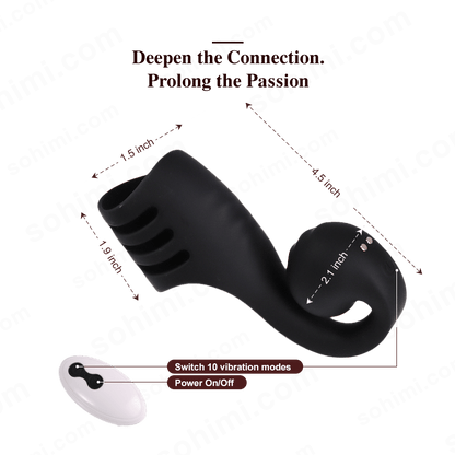 Snail-Shaped Vibrating Penis Sleeve Ring