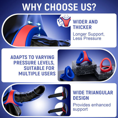 Detachable and Flexible Silicone Male Cock Ring