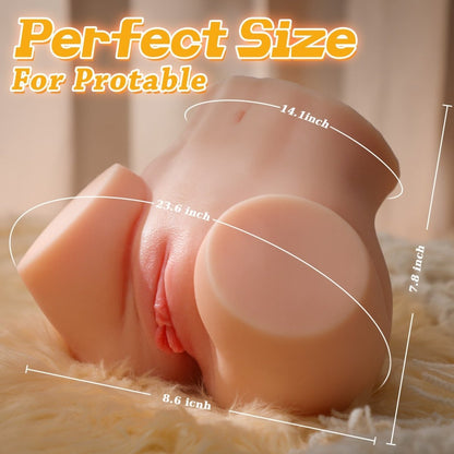5.7lb Vibrating Male Masturbator Torso Sex Doll