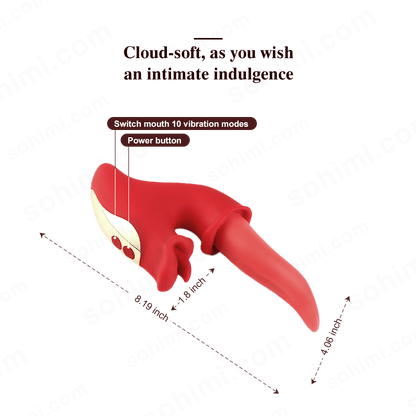 Tongue-Licking G-Spot & Clitoral Vibrator